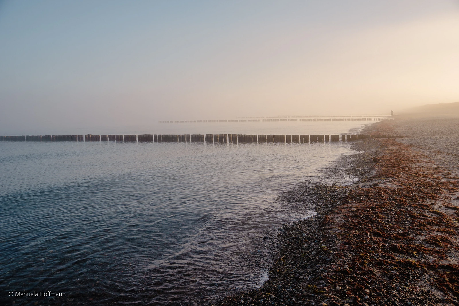 Blick auf die nebelige Ostsee