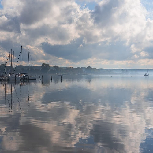 Blick auf den Bodden