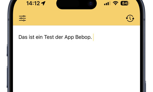 Screenshot der App