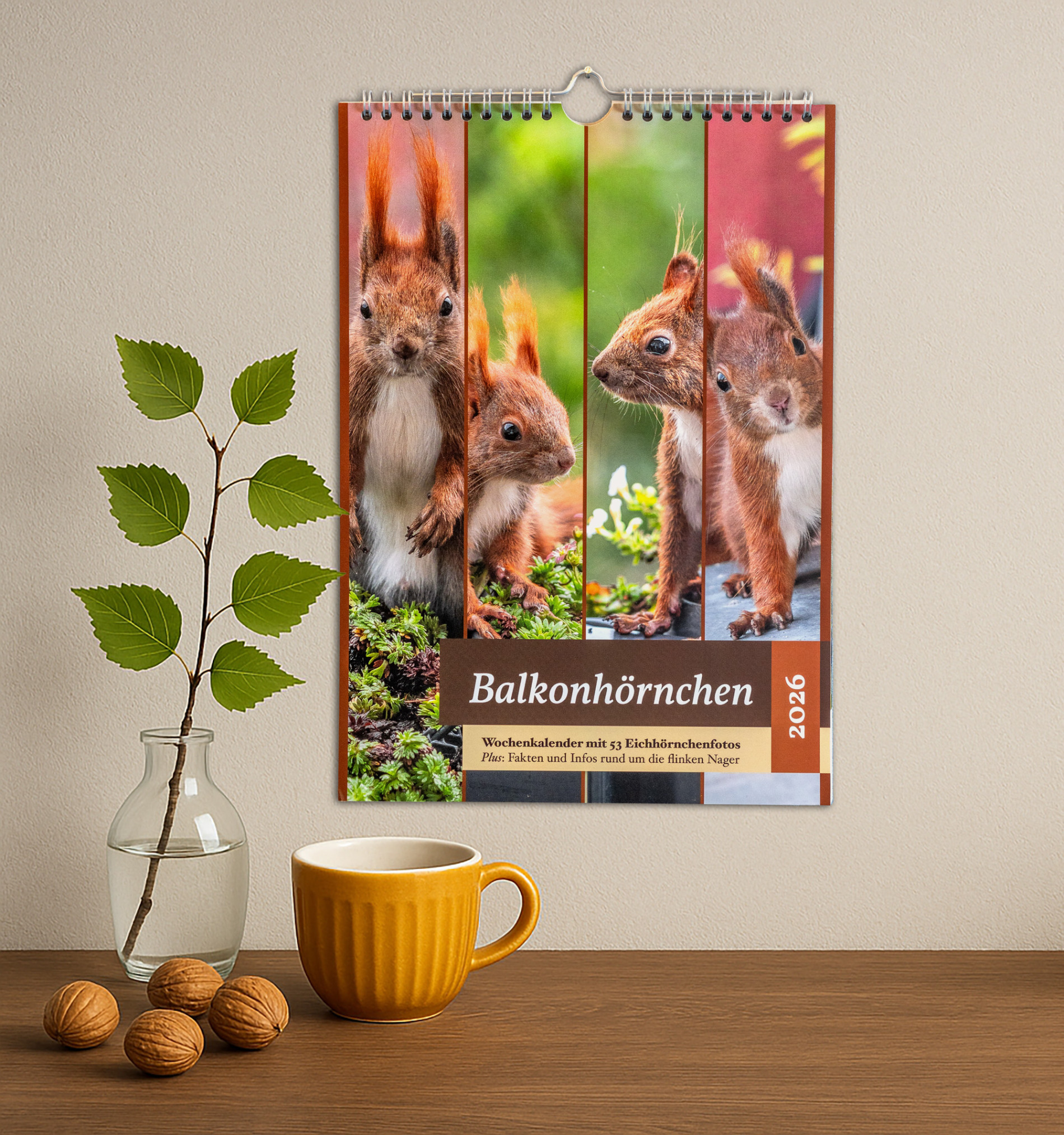 Balkonhörnchen Wochenkalender 2026